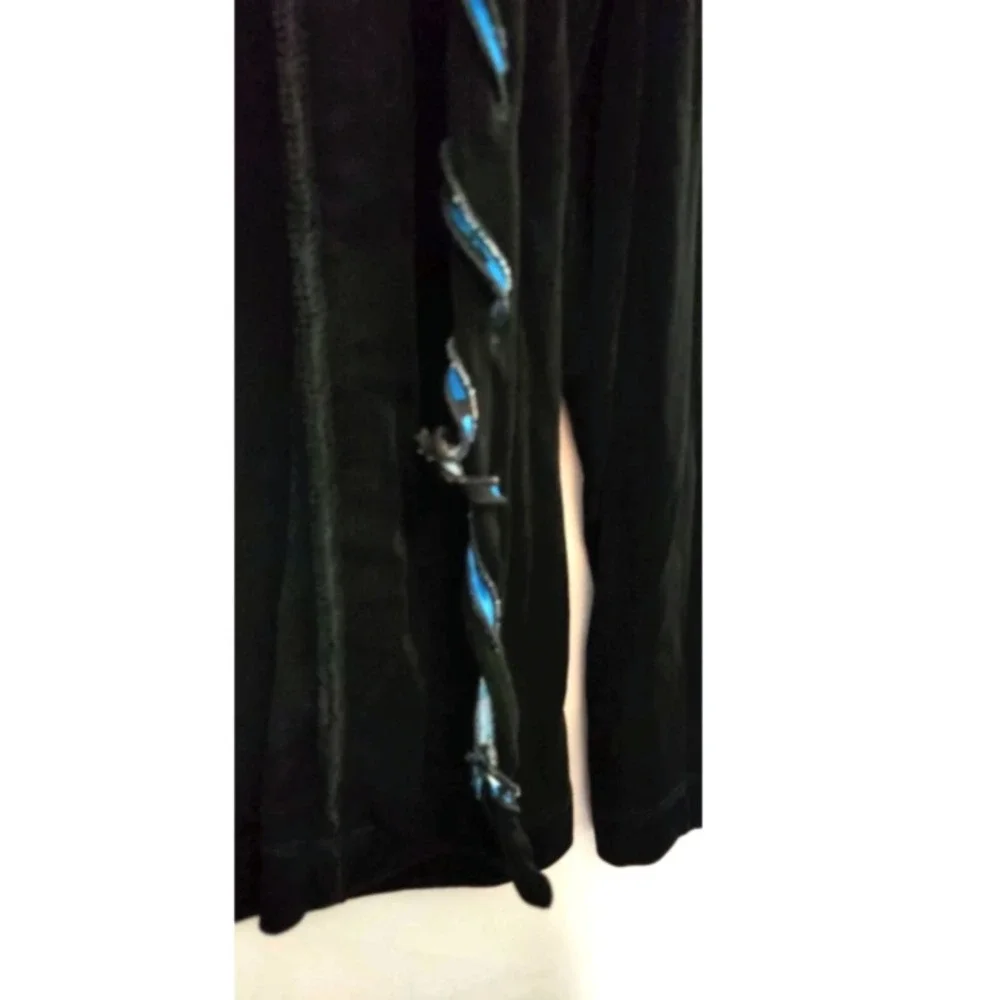 Chico's Travelers Slinky Open Front Cardigan Sweater Women's Size Large 12 Black